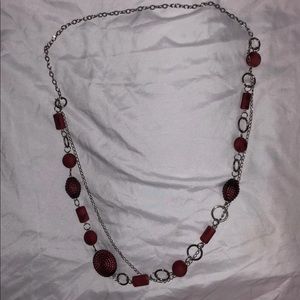 Red Marble Necklace